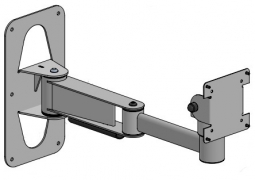 SpacePole WEMV001-02 Wall Elbow Mount VESA 001, Black