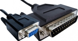 System Epson 2901-6MF9-BLACK 25M/9F Null Modem, Black, 6 Feet