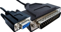System Epson 2901-6MF9-BLACK 25M/9F Null Modem, Black, 6 Feet
