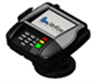 Tailwind 367-1564 Low Profile Stand, Center Hole Swivel, for Verifone MX880