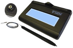 Topaz T-LBK462-KAHSB-R KioskGem LCD 1X5, HID USB, Backlit Kiosk-Mount Electronic Signature Pad