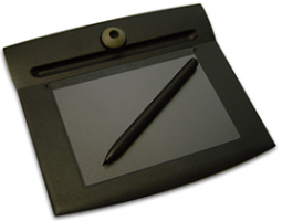 Topaz T-S751 SignatureGem 4x5 T-S751-B-R Serial Electronic Signature Pad with Software