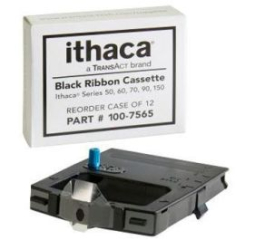 TransAct 100-7565 Ribbon (Black, 12 Ribbons-Case) for 50-60-90-150 Series Printers