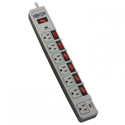 Triip Lite TLP76MSG ECO-SURGE 7-Outlet Surge Protector, 6 Feet. (1.83 M) Cord, 1080 Joules
