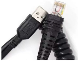 Unitech 1550-900111G USB Coiled Cable for MS840 ESD / MS842 ESD