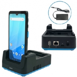 Unitech 5000-900115G PA768 1-Slot Ethernet Cradle with Power Supply (5V/6A)