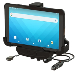 Unitech 5000-900128G RT112 Vehicle Cradle with USB Host, Swivel-Mount, 2 Keys, Screws, Power Cable