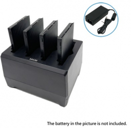 Unitech 5100-900042G EA530 4-Slot Battery Charger with Power Supply (12V/5A)