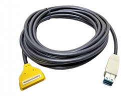VeriFone 23998-05-R Cable, Yellow, Powered, USB, 12V for the MX Series, 5 meter (16.04 feet)