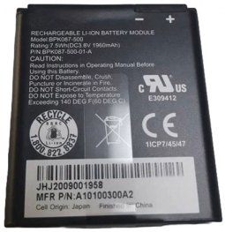 VeriFone BPK087-500-01-B Battery, IPAY E355 Pack 3.8V/1960mAh 30% SOC