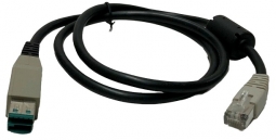 Verifone CBL132-004-01-A Cable, RJ45 to Powered USB Connector, No External PS Required, 1 Meter