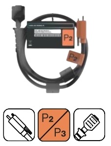VeriFone CBL561-001-02-A Cable, 2 meter (6.56 feet), Orange, P2