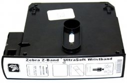Zebra 10015355K Z-Band Wristband, Ultra Soft Adult, 1 x 11, DT, 175 Wristbands, 6 Cart/Case