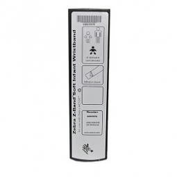 Zebra 10015357K Z-Band Wristband, Ultra Soft Pediatric, 1 x 7 DT, 250 Wristbands, 6 Cart/Case
