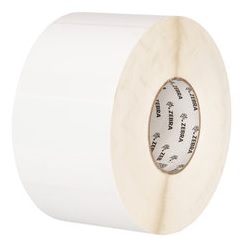 Zebra 10022930 Label, Kimdura PolyPropylene, 1X0.5IN (25.4X12.7MM) 3 Across, TT, PolyPro 4000T