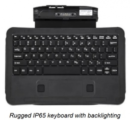 Zebra 420095 Keyboard, L10 Rugged Backlit IP65 Companion Keyboard, US