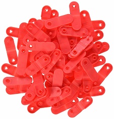 Zebra 97032-RED Red Clips for Z-Band QuickClip  Wristbands, 275/PACK