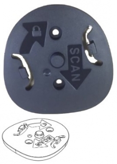 Zebra BRKT-LM0093C-04 DS9308 Locking Mount Bracket, Black