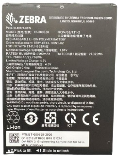Zebra ET401 Tablet BTRY-ET401-10INC-01 10-Inch Spare Removable Battery Accessory