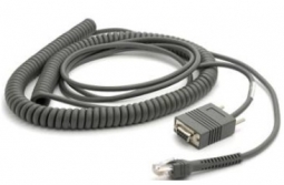 Zebra CBA-R06-C20PBR 20 FT, RS232 Cable, STD-DB9 Female, TXD on 2, Coiled, TTL Current Limit