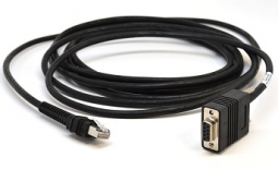 Zebra CBA-R21-S15PAR Cable, RS232, DB9 Female Connector, 15 Foot Straight, TXD on 2, 12V