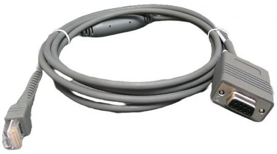 Zebra CBA-R32-S07PAR 7 FT, RS232 Cable, True CVTR, DB9 Female, TXD on 2, Straight
