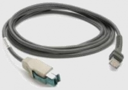Zebra CBA-U23-S07ZBR Shielded USB: Power Plus Connector, 7FT (2M), Straight, 12V