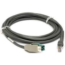 Zebra CBA-U35-S15ZBR Shielded USB: Power Plus Connector, 15FT. (4.6M), Straight, 12V)