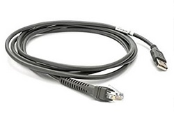 Zebra CBA-U42-S07PAR Cable, Shielded USB: Series A Connector, 7 Foot Straight, 12V