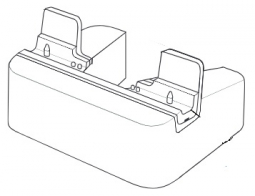 Zebra CRD-ET5X-1SCG2 ET5 1-Slot Charge Cradle, Requires PWR-BGA12V50W0WW, CBL-DC-388A1-01