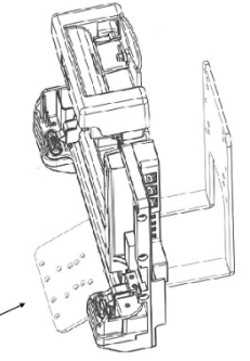 Zebra CRD-ET8X-M-KBBK1-01 ET8X Dock Keyboard Support Bracket, Dock Cradle and Keyboard Not Included