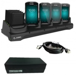 Zebra CRD-TC51-5SC4BC-01 Accessory, TC51 5-Slot Charge Only Cradle with Spare Battery Toaster