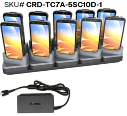 Zebra CRD-TC7A-5SC10D-1 Charge-Only ShareCradle Kit to Charge Up to Ten TC701 Devices