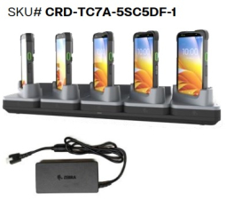 Zebra CRD-TC7A-5SC5DF-1 Fast Charge-Only ShareCradle Kit to Charge Up to Five TC701 Devices