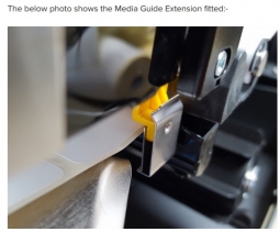 Zebra P1058930-096 Kit, Extension for Media Guide, Quantity of 5, for ZT400 Series Printers