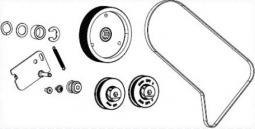 Zebra P1083347-019 Kit Rewind Drive System (Includes Pulleys and Belt for All DPI) ZT510