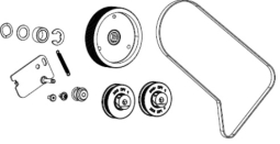 Zebra P1083347-116 Kit, Main Drive System Includes New Design Pulleys and Belt for All DPI ZT510