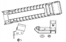 Zebra P1105147-027 Kit, Media Guides and Media Carrier, ZT411