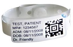 Zebra PS-BABY 0.39 X 6.25 Inches, Soft Vinyl Infant Wristbands, Clip Closure, White